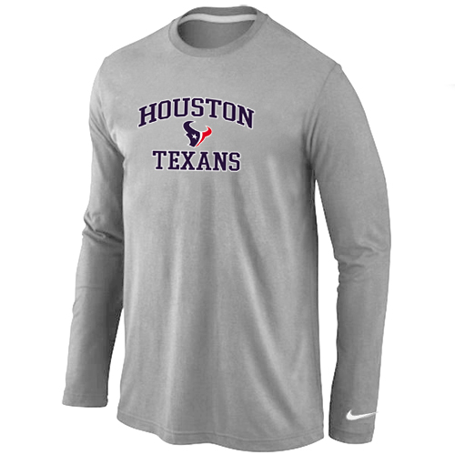 Nike Houston Texans Heart & Soul Long Sleeve T-Shirt Grey