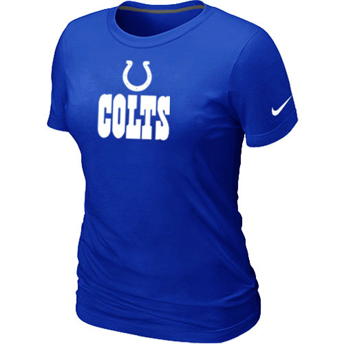 Nike Indianapolis Colts Authentic Logo Women's T-Shirt Blue