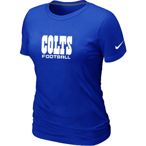 Nike Indianapolis Colts Sideline Legend Authentic Font Women's T-Shirt Blue