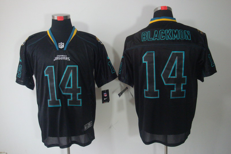 Nike Jaguars 14 Blackmon Lights Out Black Elite Jerseys
