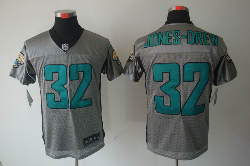 Nike Jaguars 32 JONES-DREW Grey Elite Jerseys
