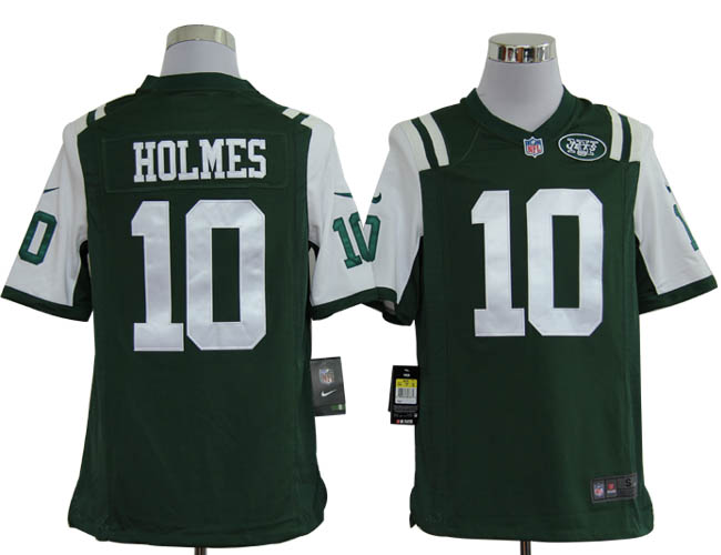 Nike Jets 10 HOLMES Green Game Jerseys