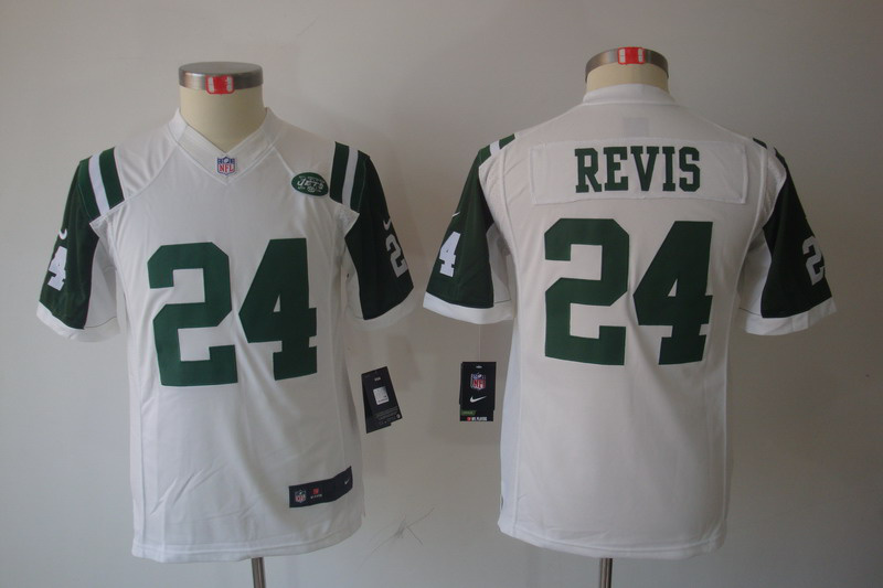 Nike Jets 24 Revis White Kids Limited Jerseys Nike Jets 24 Revis White Kids Limited Jerseys