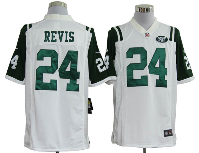 Nike Jets 24 Revis White Game Jerseys - Click Image to Close