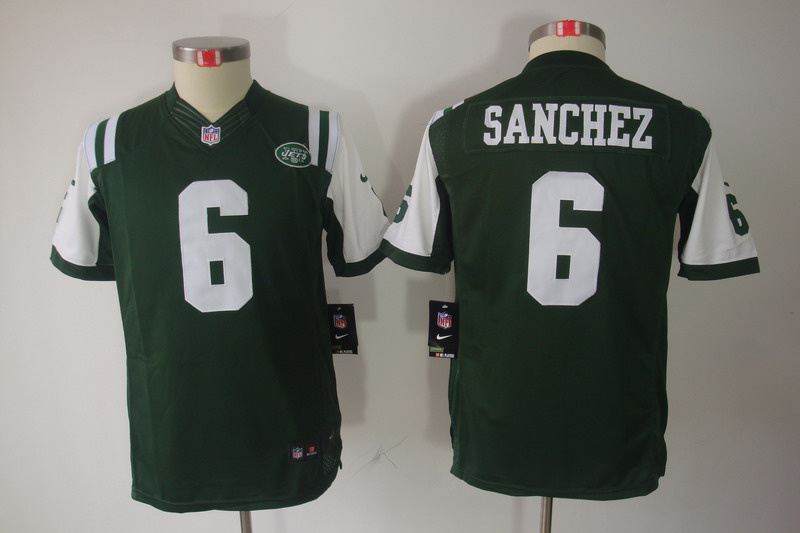 Nike Jets 6 Sanchez Green Kids Limited Jerseys Nike Jets 6 Sanchez Green Kids Limited Jerseys