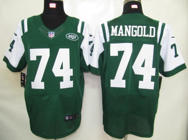 Nike Jets 74 Nick Mangold Green Elite Jersey