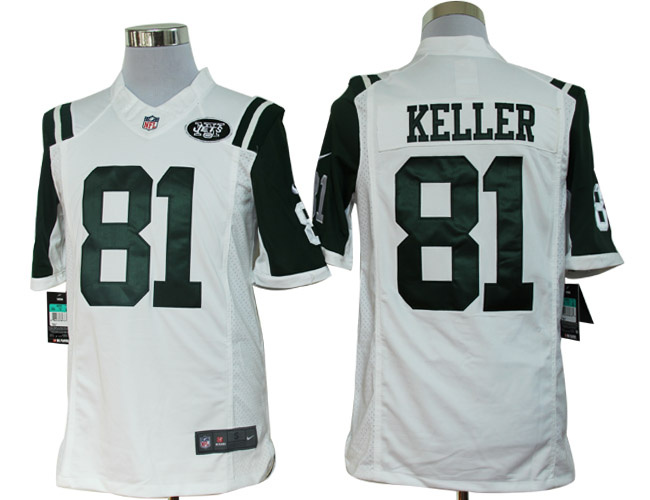 Nike Jets 81 Keller White Limited Jerseys