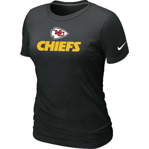 Nike Kansas City Chiefs Authentic Logo Women's T-Shirt Black