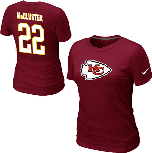 Nike Kansas City Chiefs Dexter McCluster Name & Number Women's T-Shirt Red