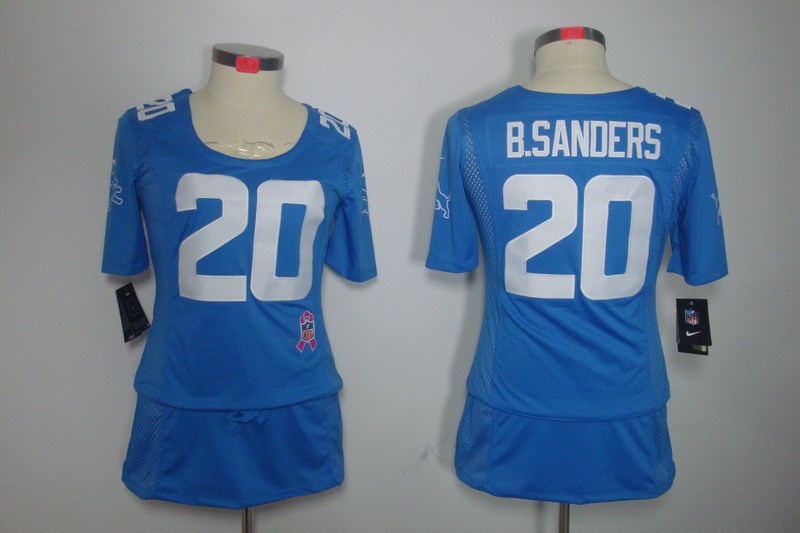 Nike Lions 20 B.Sanders Blue Women Elite Skirts