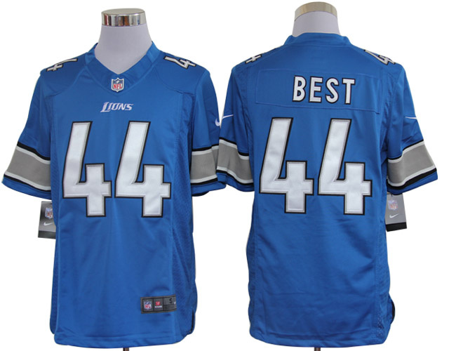 Nike Lions 44 Best Blue Limited Jerseys