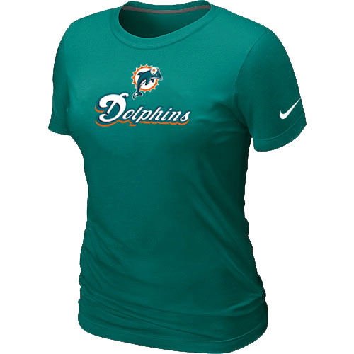 Nike Miami Dolphins Authentic Logo Women's T-Shirt Green