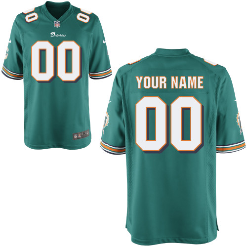 Nike Miami Dolphins Youth Customized Game Team Color Jersey