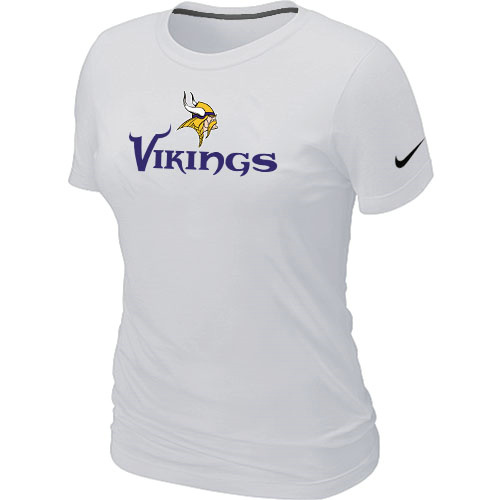 Nike Minnesota Vikings Authentic Logo Women's T-Shirt White