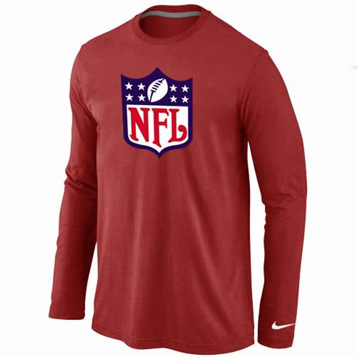 Nike NFL Logo Long Sleeve T-Shirt RED - Click Image to Close