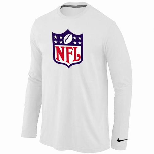 Nike NFL Logo Long Sleeve T-Shirt WHITE - Click Image to Close