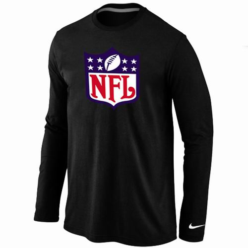 Nike NFL Logo Long Sleeve T-Shirt black - Click Image to Close
