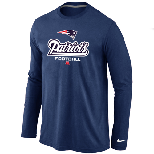 Nike New England Patriots Critical Victory Long Sleeve T-Shirt D.Blue