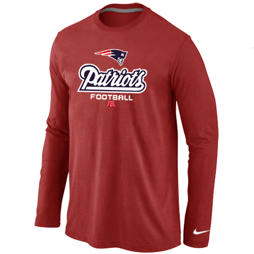 Nike New England Patriots Critical Victory Long Sleeve T-Shirt RED