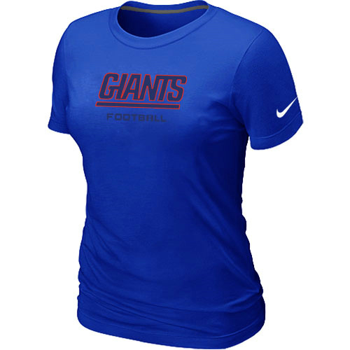 Nike New York Giants Sideline Legend Authentic Font Women's T-Shirt Blue