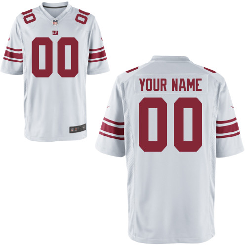 Nike New York Giants Youth Customized White Jersey