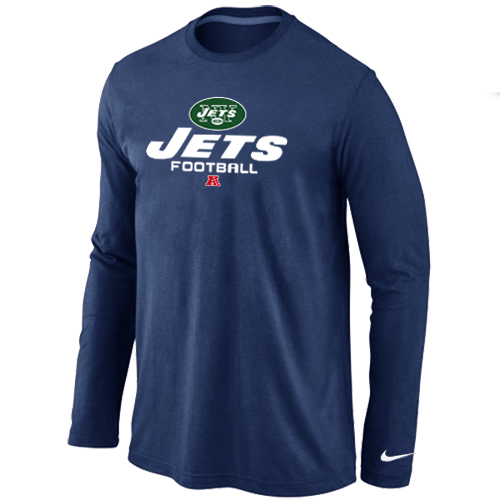 Nike New York Jets Critical Victory Long Sleeve T-Shirt D.Blue - Click Image to Close