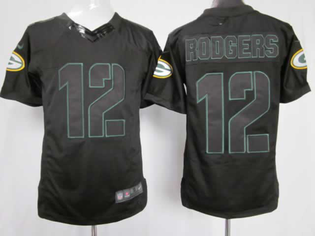 Nike Packers 12 Rodgers Black Impact Limited Jerseys Nike Packers 12 Rodgers Black Impact Limited Jerseys