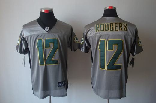 Nike Packers 12 Rodgers Grey Elite Jerseys