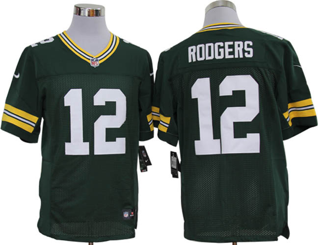 Nike Packers 12 Rogers Green Elite Jerseys