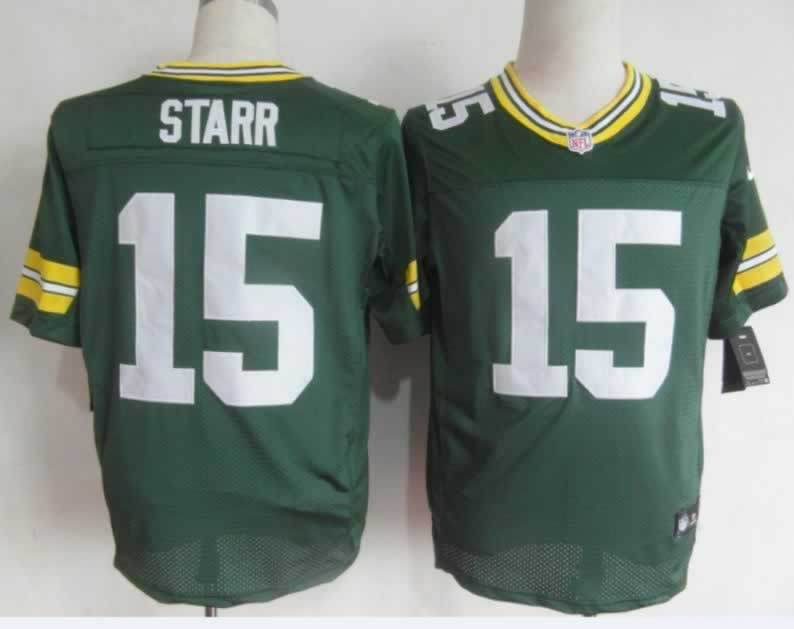 Nike Packers 15 Starr Green Elite Jerseys