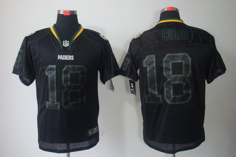 Nike Packers 18 Cobb Black Elite Jersey