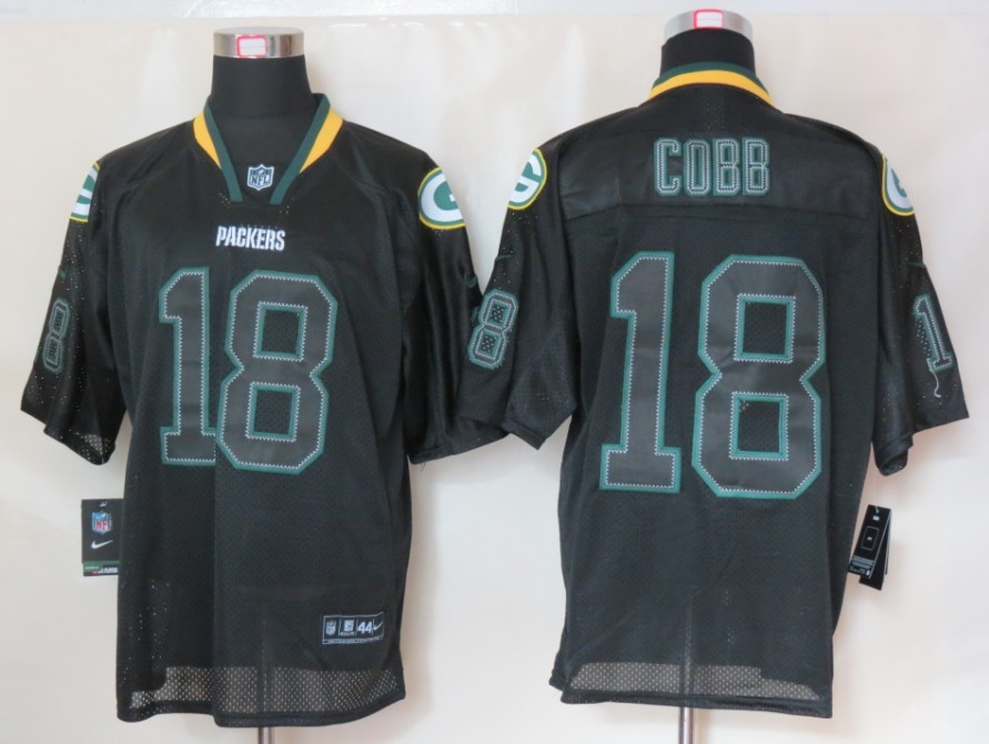 Nike Packers 18 Cobb Black Elite Jerseys