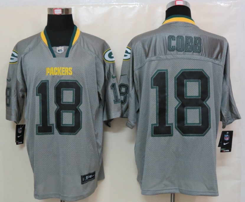 Nike Packers 18 Cobb Lights Out Grey Elite Jerseys