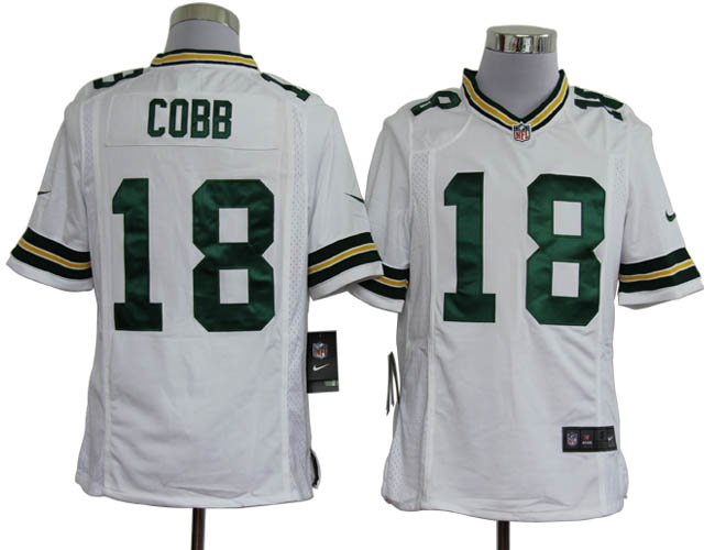 Nike Packers 18 Cobb white Game Jerseys