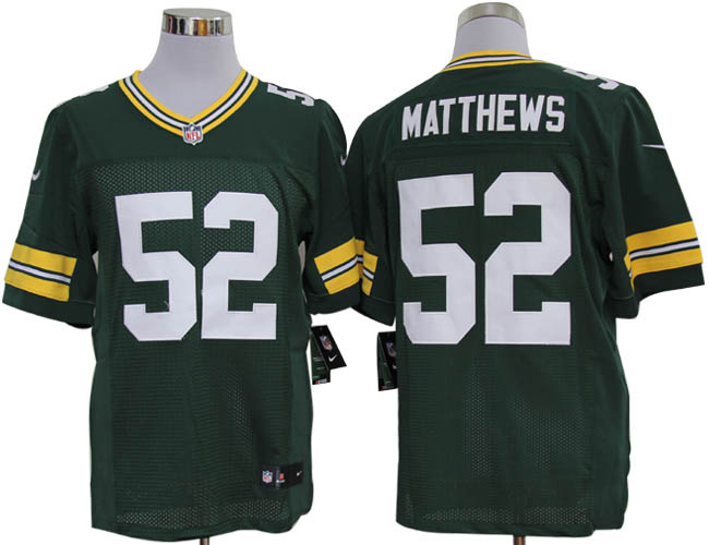 Nike Packers 52 Matthews Green Elite Jerseys - Click Image to Close