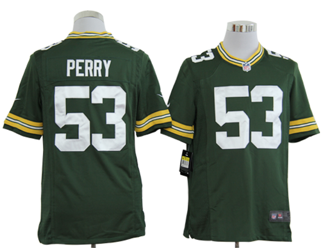 Nike Packers 53 Perry green Game Jerseys