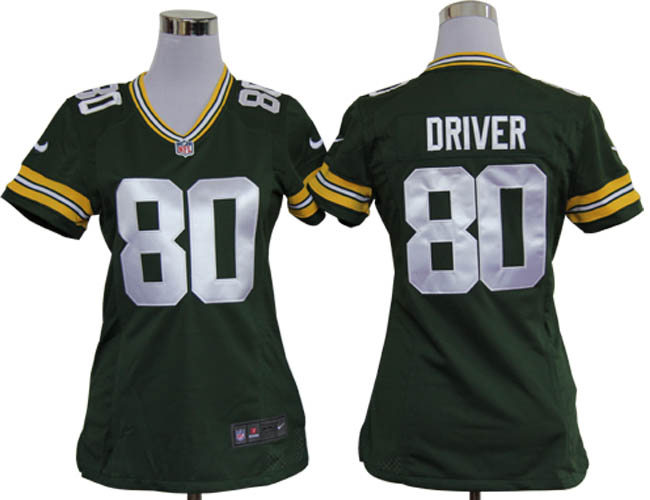 Nike Packers 80 Driver Grren Game Women Jerseys