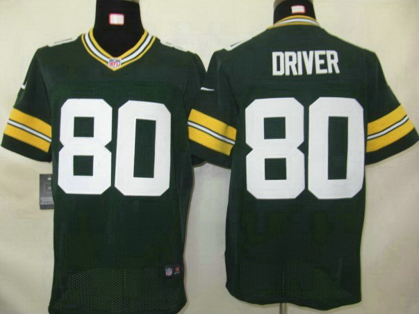 Nike Packers 80 Driver green Elite Jerseys