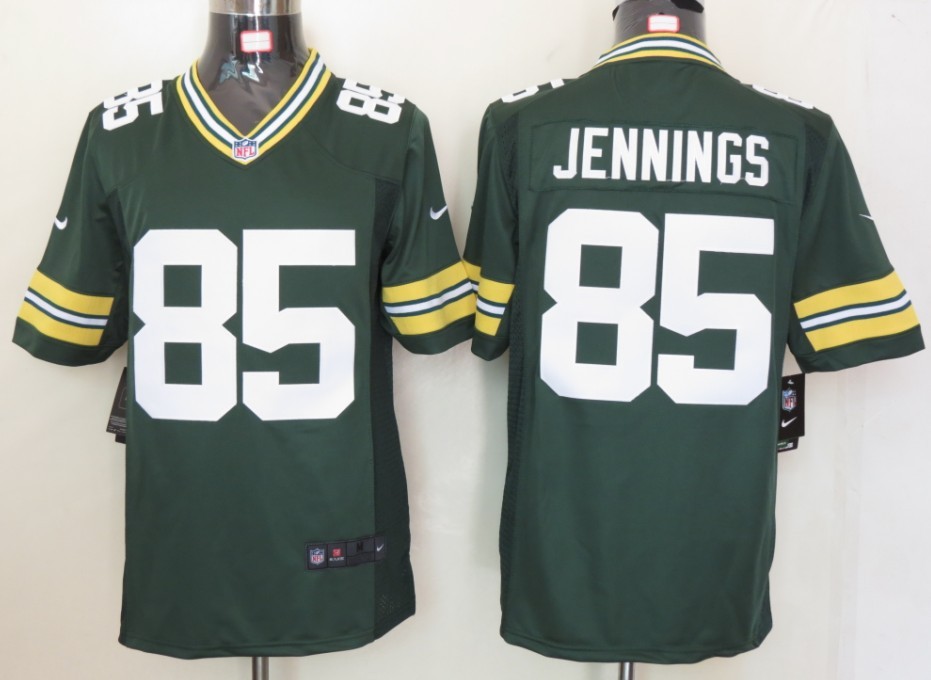 Nike Packers 85 Jennings Green Limited Jerseys