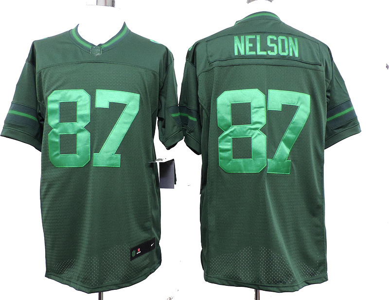 Nike Packers 87 Nelson Green Drenched Limited Jerseys
