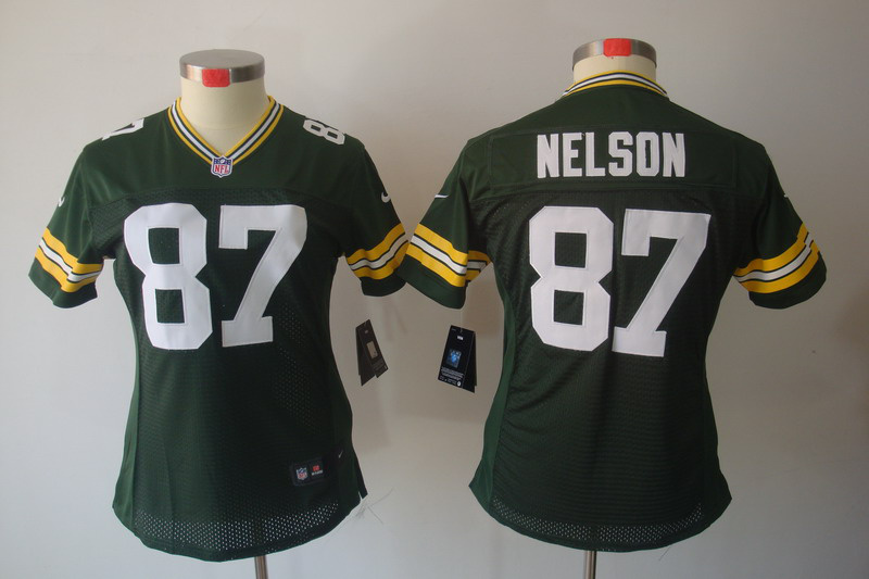Nike Packers 87 Nelson Green Women Elite Jerseys