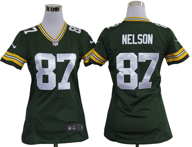Nike Packers 87 Nelson Grren Game Women Jerseys