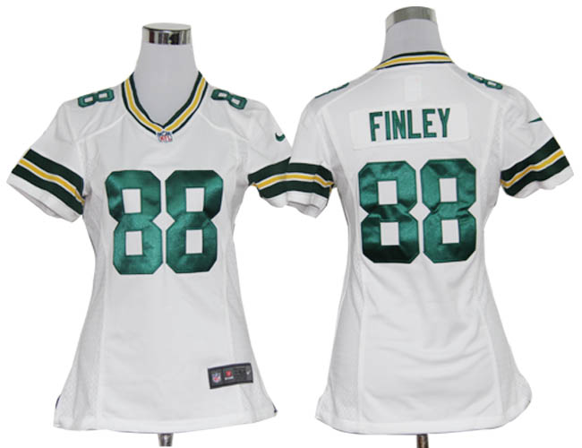 Nike Packers 88 Finley White Game Women Jerseys