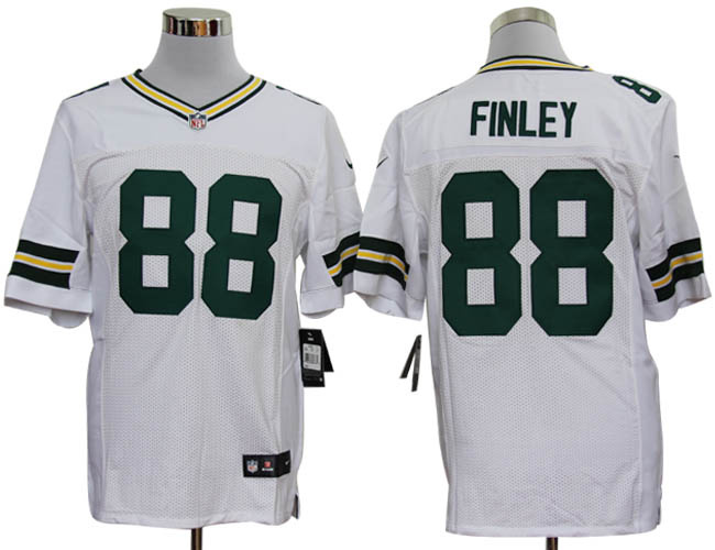 Nike Packers 88 Finley white Elite Jerseys