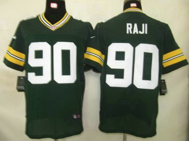 Nike Packers 90 Raji Green Elite Jerseys