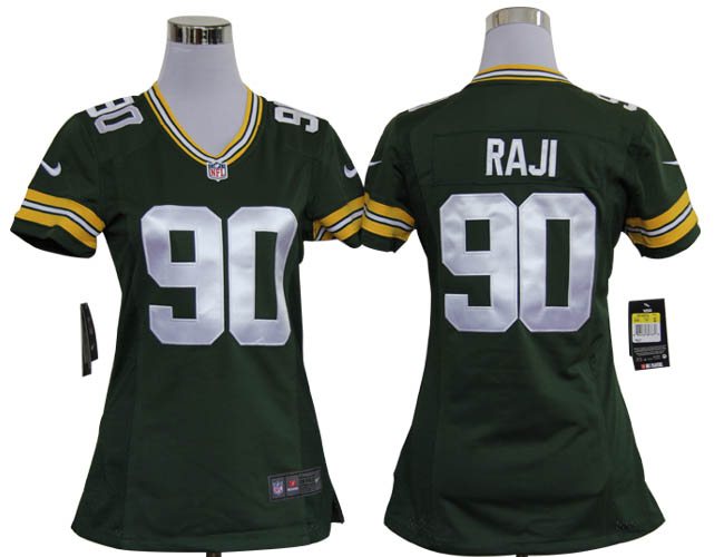 Nike Packers 90 Raji Grren Game Women Jerseys