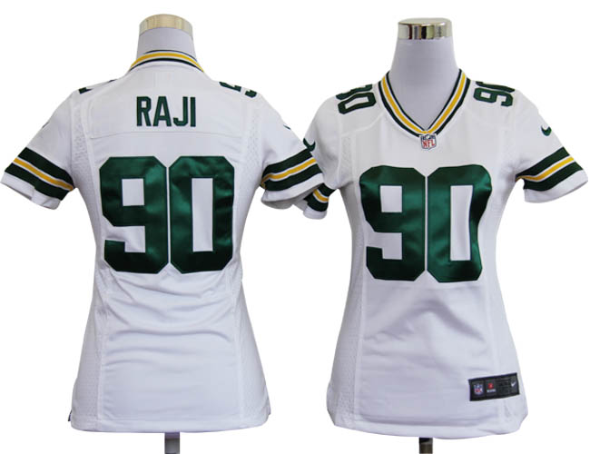 Nike Packers 90 Raji White Game Women Jerseys