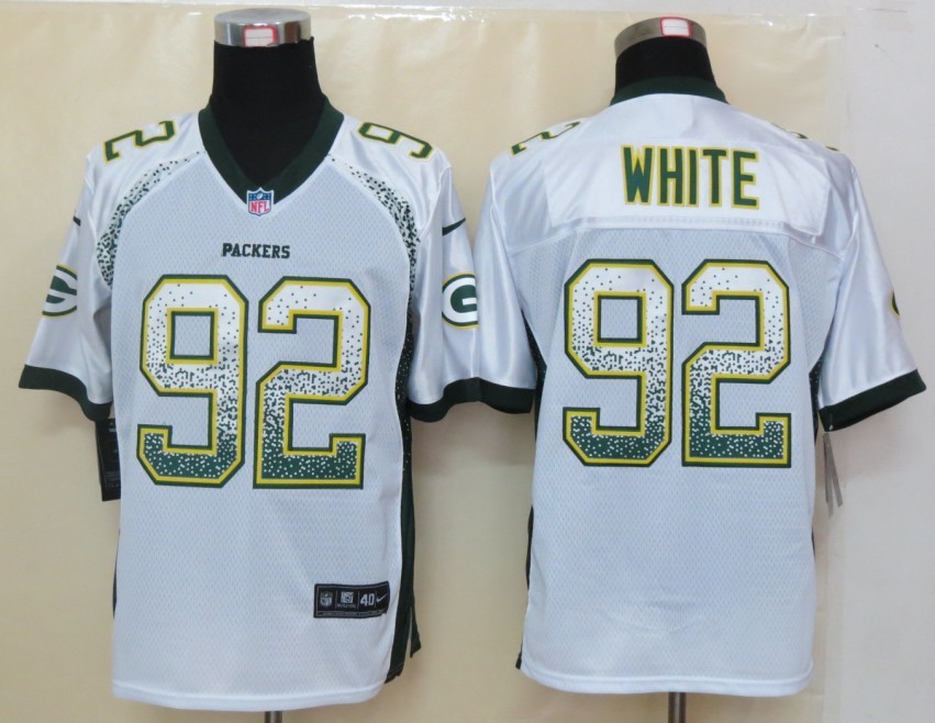 Nike Packers 92 White White Elite Drift Jersey