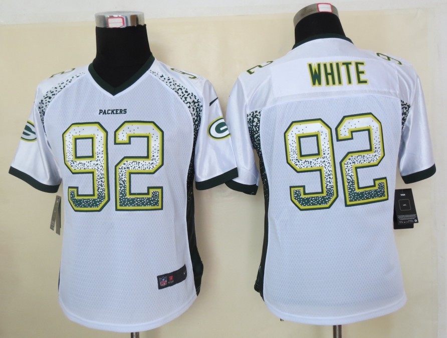 Nike Packers 92 White White Women Elite Drift Jersey