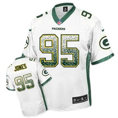 Nike Packers 95 Datone Jones White Elite Drift Jersey